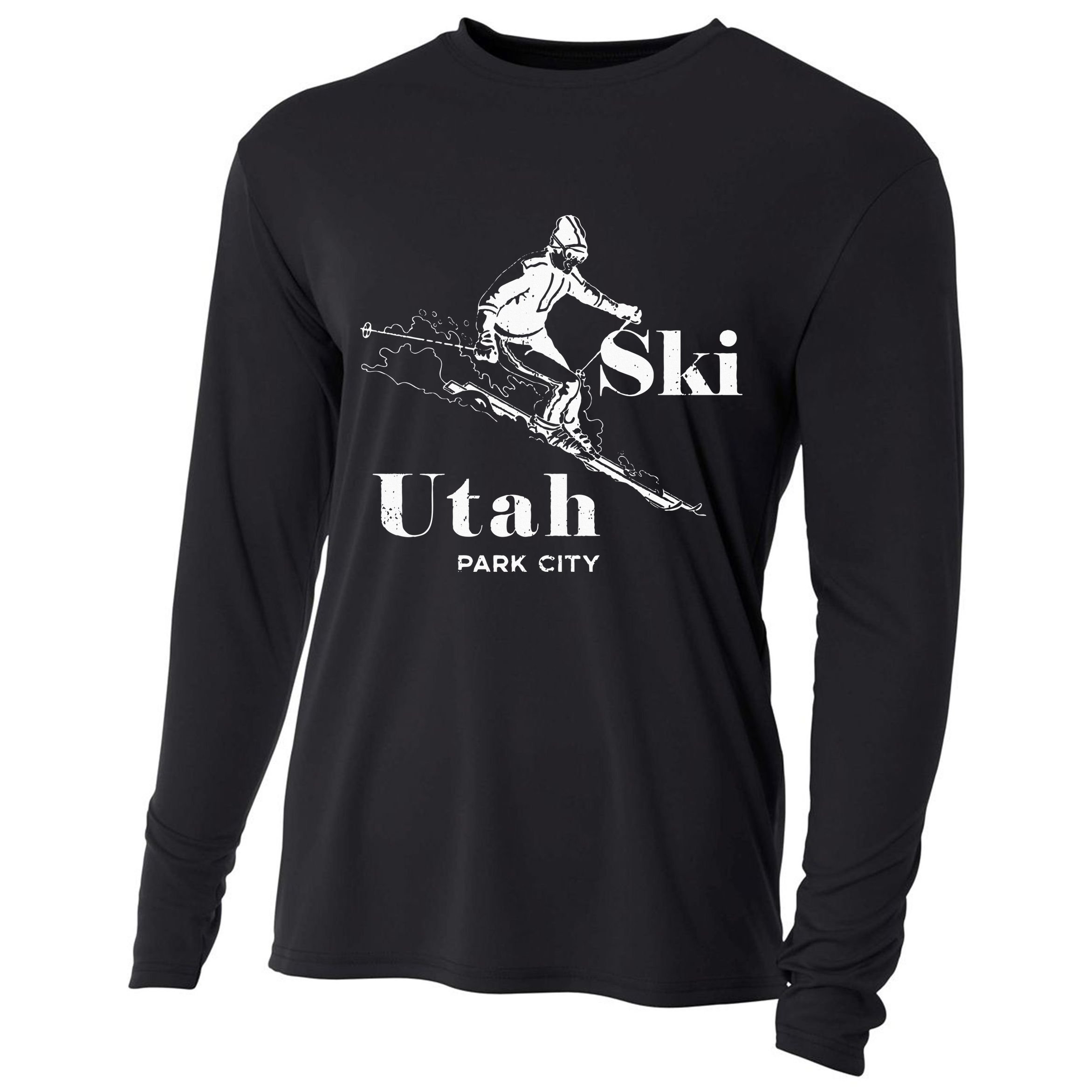 Utah Skiing Park City Cooling Performance Long Sleeve Crew