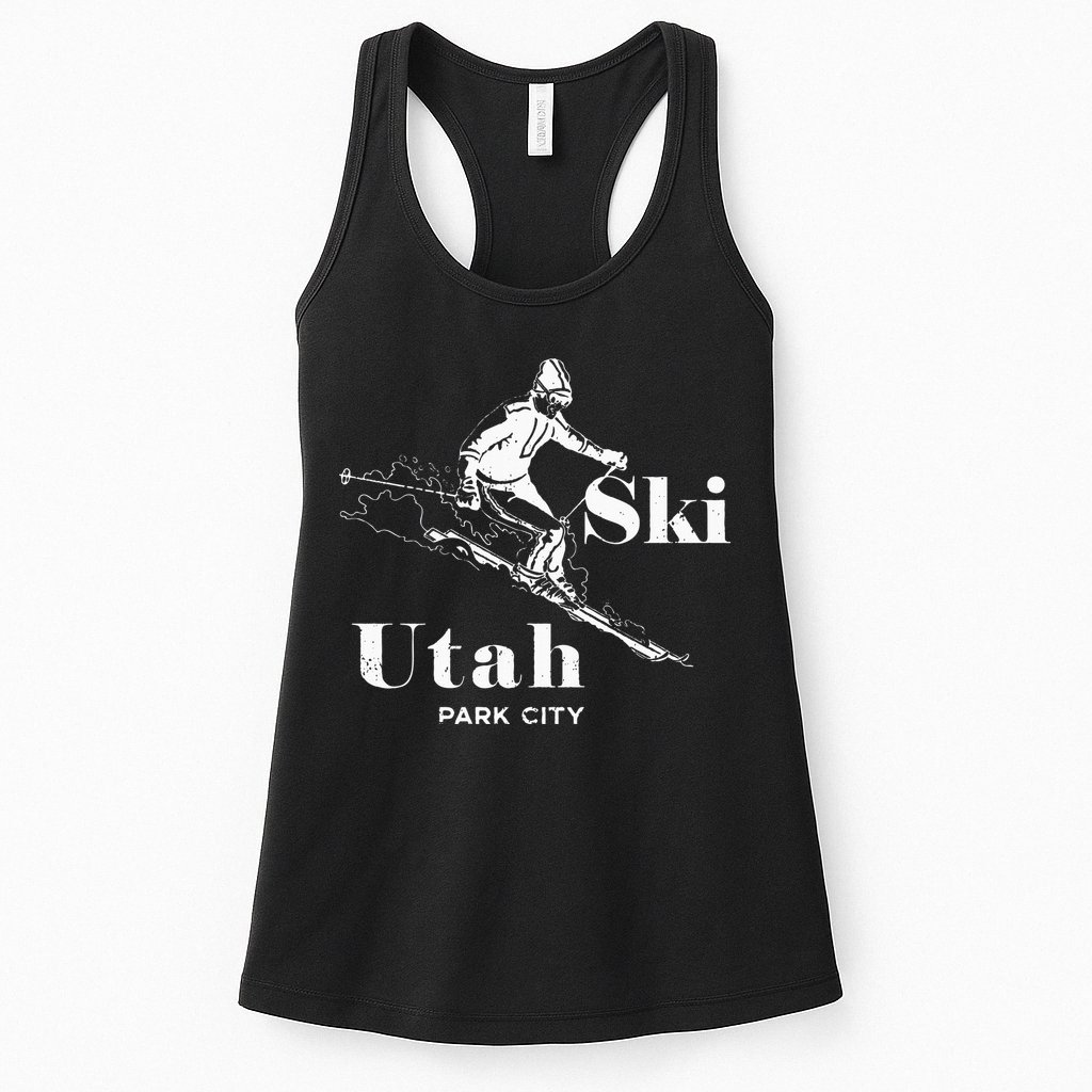 Utah Skiing Park City Womens Tank Top