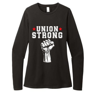 Union Strong Pro Union Worker Labor Union Workers Rights Womens CVC Long Sleeve Shirt