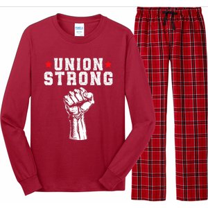 Union Strong Pro Union Worker Labor Union Workers Rights Long Sleeve Pajama Set