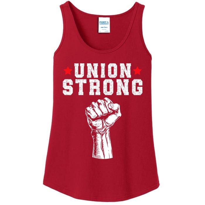 Union Strong Pro Union Worker Labor Union Workers Rights Ladies Essential Tank