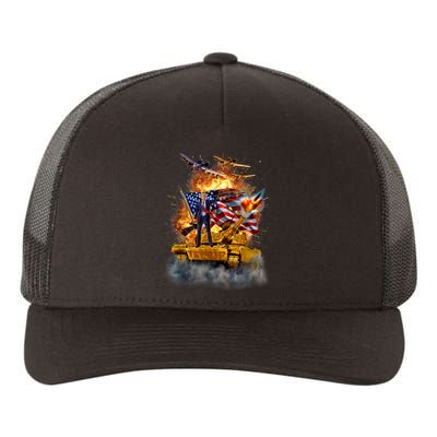 United States President Donald Trump Epic Battle Yupoong Adult 5-Panel Trucker Hat