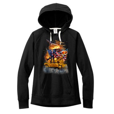 United States President Donald Trump Epic Battle Women's Fleece Hoodie