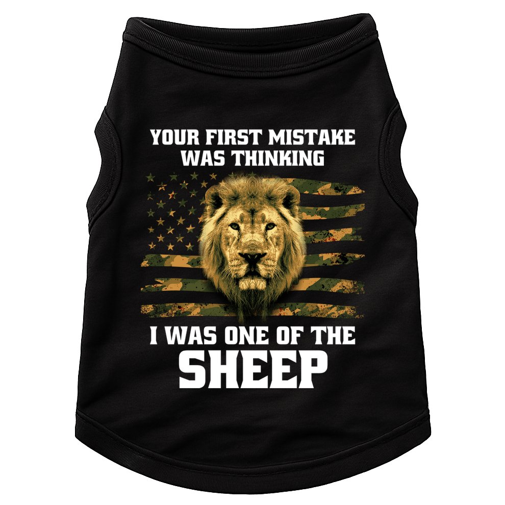 United States Patriot Your First Mistake Doggie Tank