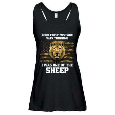 United States Patriot Your First Mistake Ladies Essential Flowy Tank