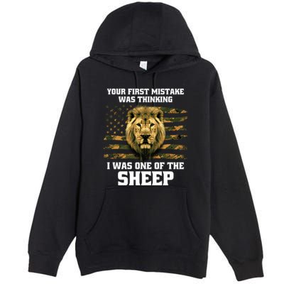United States Patriot Your First Mistake Premium Pullover Hoodie