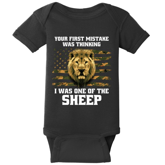 United States Patriot Your First Mistake Baby Bodysuit