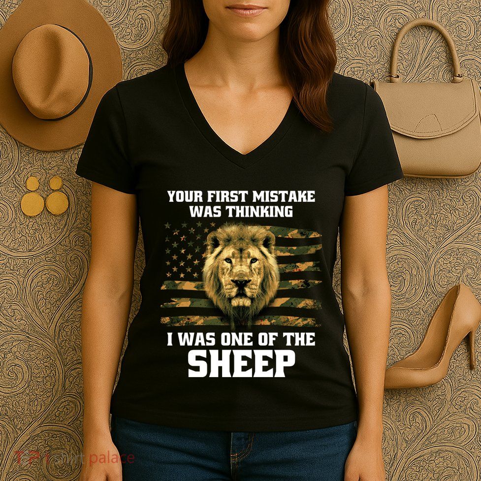 United States Patriot Your First Mistake Women's V-Neck T-Shirt