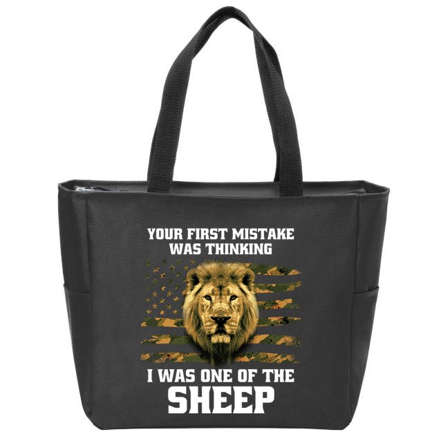 United States Patriot Your First Mistake Zip Tote Bag
