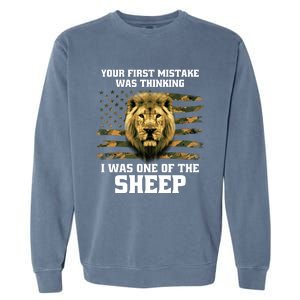 United States Patriot Your First Mistake Garment-Dyed Sweatshirt