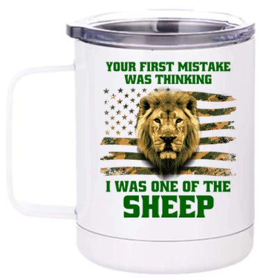 United States Patriot Your First Mistake 12 oz Stainless Steel Tumbler Cup