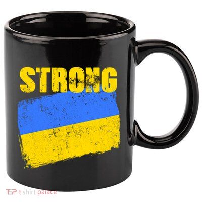 Ukrainian Strong Pride Ukraine Flag Support Free Ukrainians 11oz C Handle Ceramic Mug
