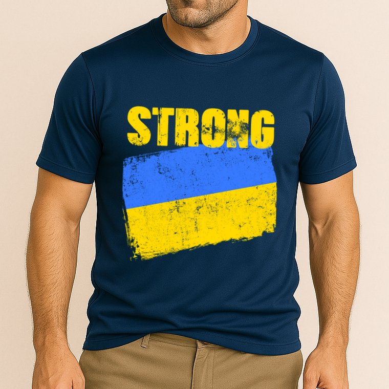 Ukrainian Strong Pride Ukraine Flag Support Free Ukrainians Cooling Performance Crew T-Shirt