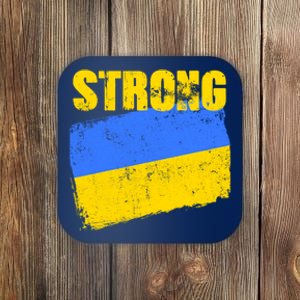 Ukrainian Strong Pride Ukraine Flag Support Free Ukrainians Coaster