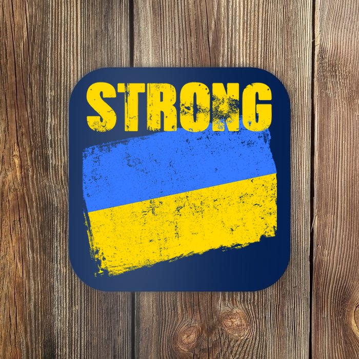 Ukrainian Strong Pride Ukraine Flag Support Free Ukrainians Coaster