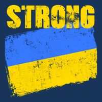 Ukrainian Strong Pride Ukraine Flag Support Free Ukrainians Flatbill Hat
