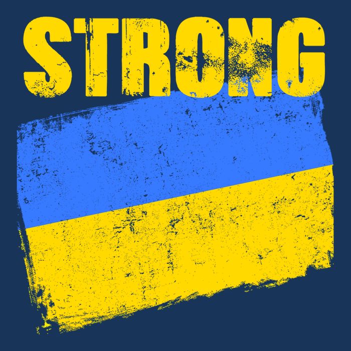 Ukrainian Strong Pride Ukraine Flag Support Free Ukrainians Flatbill Hat
