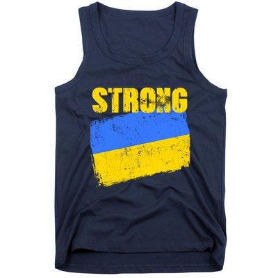 Ukrainian Strong Pride Ukraine Flag Support Free Ukrainians Tank Top