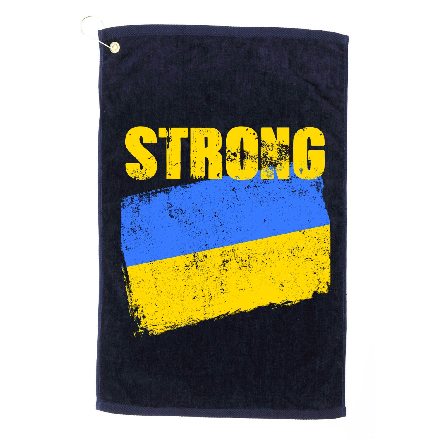 Ukrainian Strong Pride Ukraine Flag Support Free Ukrainians Golf Towel