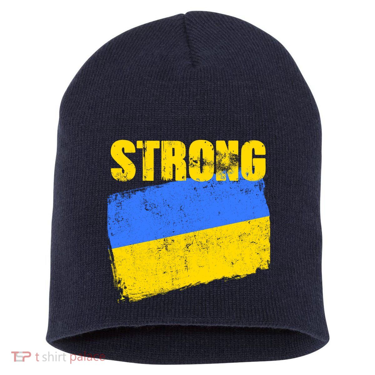 Ukrainian Strong Pride Ukraine Flag Support Free Ukrainians Short Acrylic Beanie