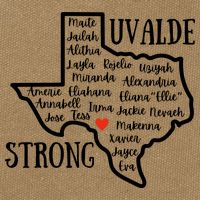 Uvalde Strong Remember The Victims Cotton Canvas Backpack