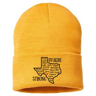 Uvalde Strong Remember The Victims Sustainable Knit Beanie