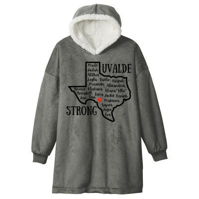 Uvalde Strong Remember The Victims Hooded Wearable Blanket