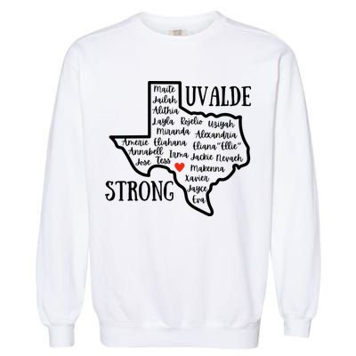 Uvalde Strong Remember The Victims Garment-Dyed Sweatshirt