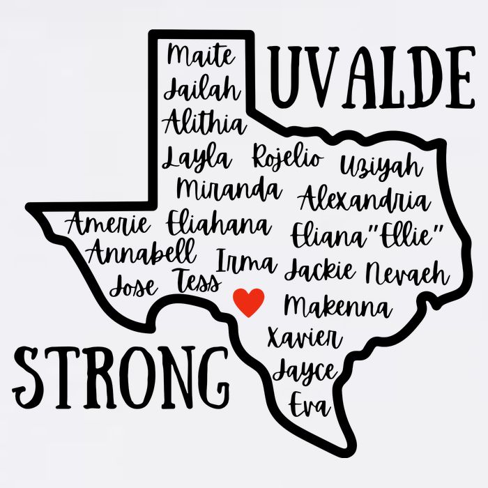 Uvalde Strong Remember The Victims Garment-Dyed Sweatshirt