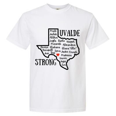 Uvalde Strong Remember The Victims Garment-Dyed Heavyweight T-Shirt