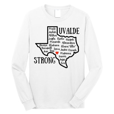Uvalde Strong Remember The Victims Long Sleeve Shirt