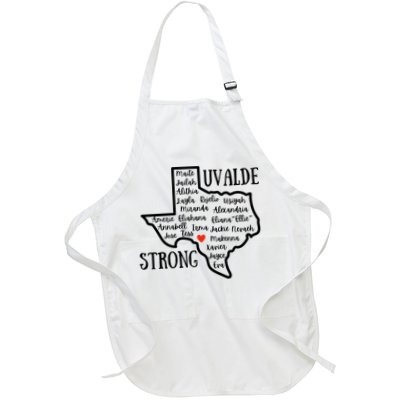 Uvalde Strong Remember The Victims Full-Length Apron With Pockets