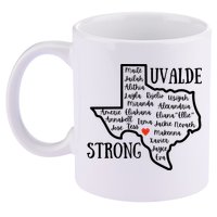 Uvalde Strong Remember The Victims 11oz C Handle Ceramic Mug