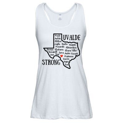 Uvalde Strong Remember The Victims Ladies Essential Flowy Tank