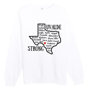 Uvalde Strong Remember The Victims Premium Crewneck Sweatshirt