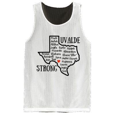 Uvalde Strong Remember The Victims Mesh Reversible Basketball Jersey Tank
