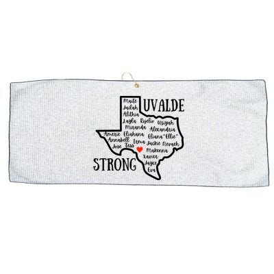 Uvalde Strong Remember The Victims Large Microfiber Waffle Golf Towel
