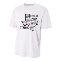 Uvalde Strong Remember The Victims Youth Performance Sprint T-Shirt