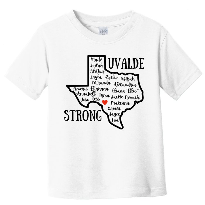Uvalde Strong Remember The Victims Toddler T-Shirt