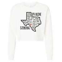 Uvalde Strong Remember The Victims Cropped Pullover Crew