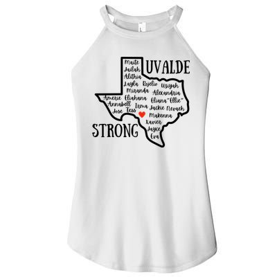 Uvalde Strong Remember The Victims Women's Perfect Tri Rocker Tank