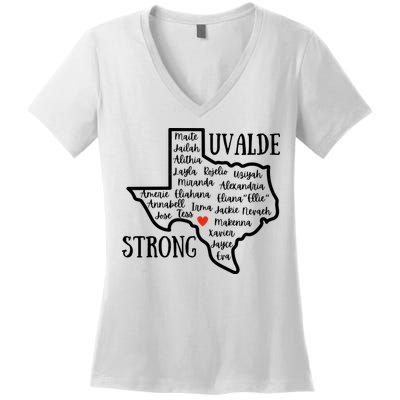 Uvalde Strong Remember The Victims Women's V-Neck T-Shirt