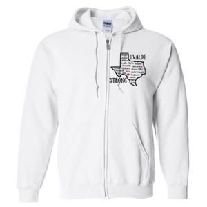 Uvalde Strong Remember The Victims Full Zip Hoodie