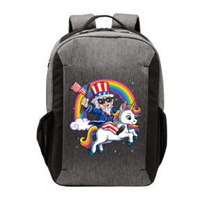 Uncle Sam Riding Unicorn 4th Of July Mericorn Rainbow Gift Vector Backpack