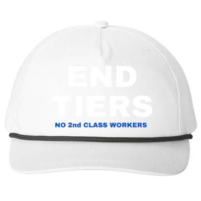 UAW Strike Red United Auto Workers Picket Sign End Tiers Snapback Five-Panel Rope Hat