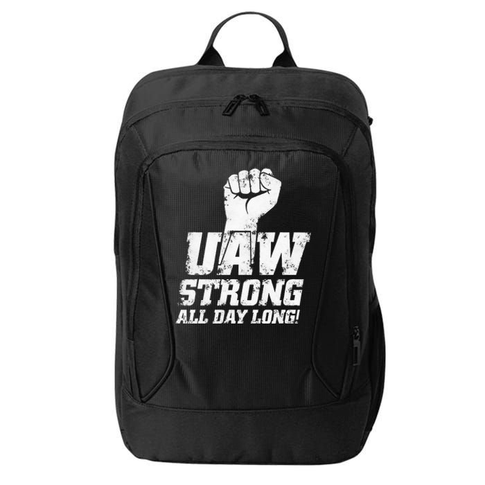 UAW Strike Red United Auto Workers Union UAW Strong City Backpack