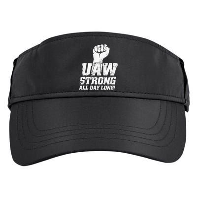 UAW Strike Red United Auto Workers Union UAW Strong Adult Drive Performance Visor