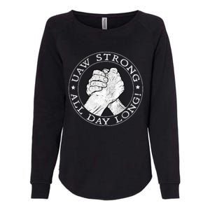 UAW Strike Red United Auto Workers Picket Sign Womens California Wash Sweatshirt