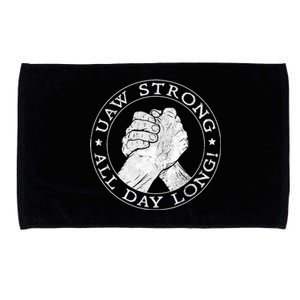 UAW Strike Red United Auto Workers Picket Sign Microfiber Hand Towel