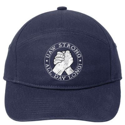 UAW Strike Red United Auto Workers Picket Sign 7-Panel Snapback Hat